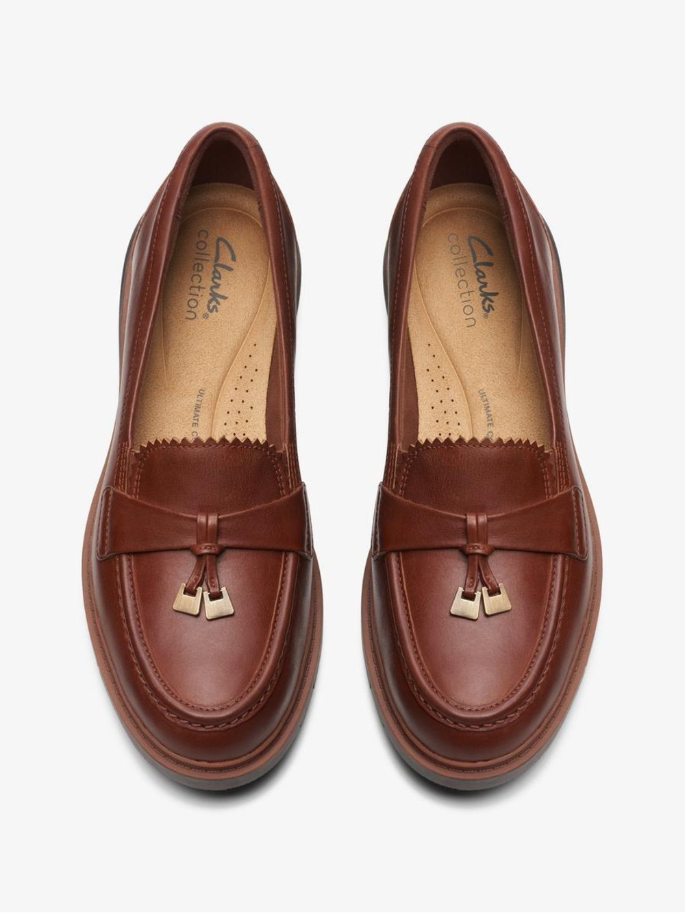 Clarks Collection Women's Westlynn Bella Leather Loafer In Brown Size 10
